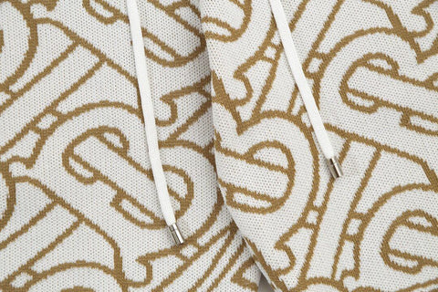Burberry Men's Striped Cotton Knit Basketball Shorts 'Beige' - Banlieue91