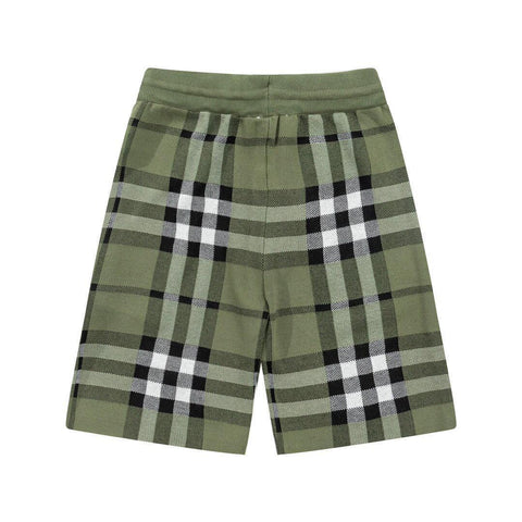 Burberry Men's Striped Cotton Knit Basketball Shorts 'Green' - Banlieue91