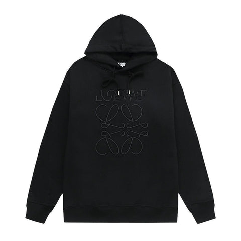 Loewe Relaxed fit hoodie in cotton Black - Banlieue91