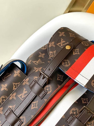 LOUIS VUITTON Christopher Men's Backpack Monogram Brown - Banlieue91