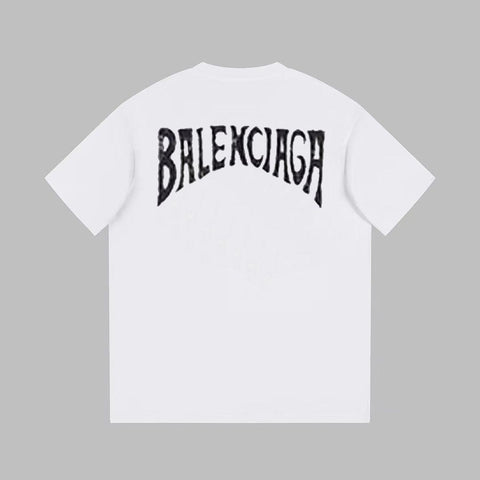 Balenciaga White T-Shirt Without Collar - Banlieue91