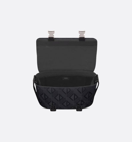 Dior Men Explorer Messenger Bag Black CD Diamond Mirage Ski Capsule Nylon - Banlieue91