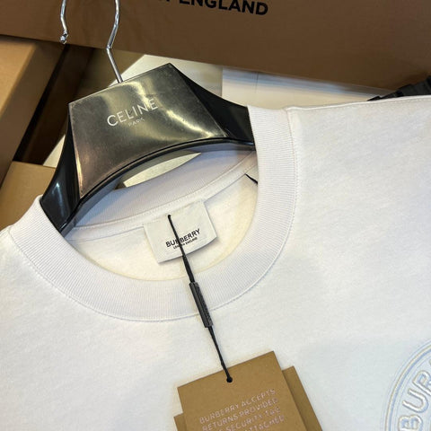 Burberry T-Shirt Without Collar 'White' - Banlieue91