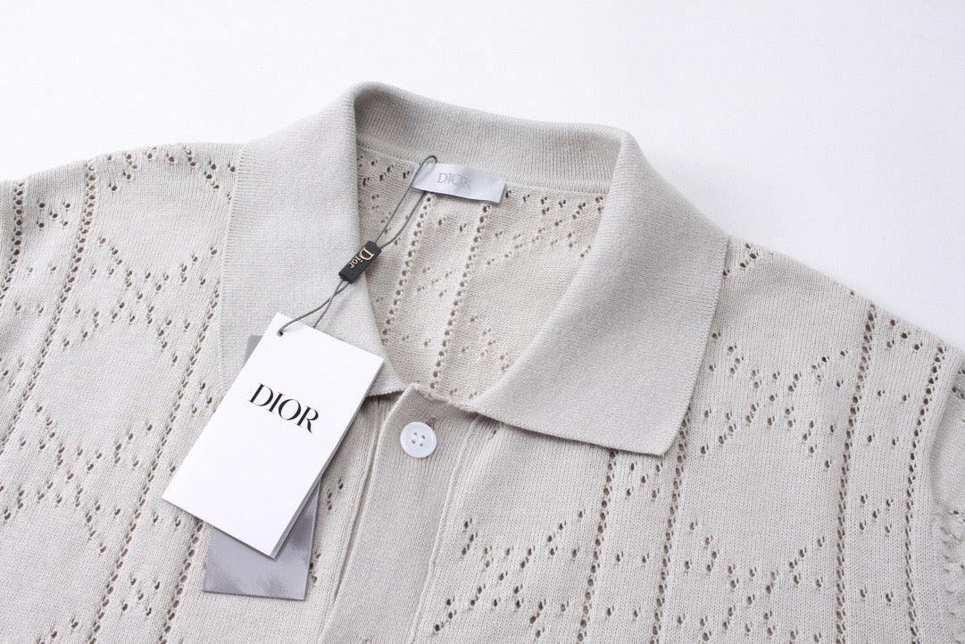 Dior Light Brown T-Shirt With Collar - Banlieue91