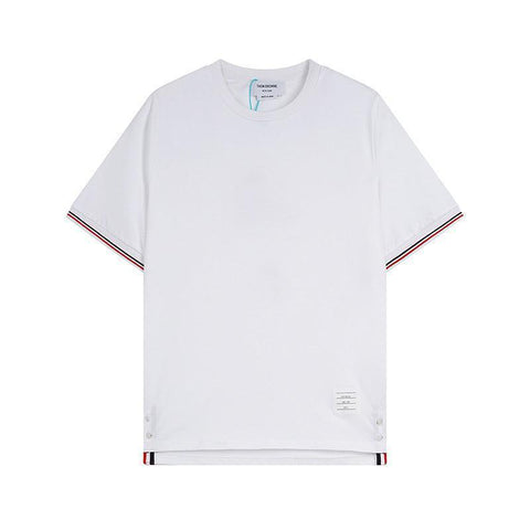 Thom Browne T-Shirt Without Collar 'White' - Banlieue91