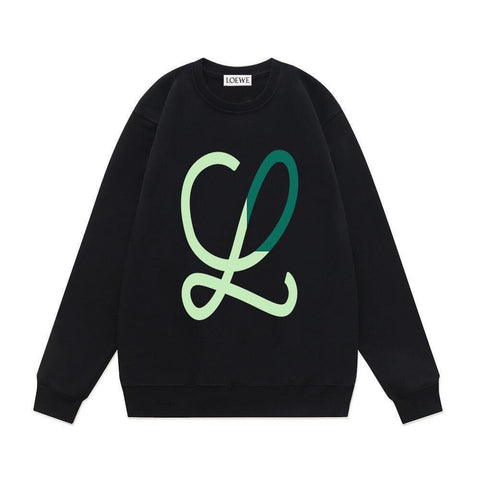 LOEWE L Intarsia Wool Sweater Blue/Green - Banlieue91