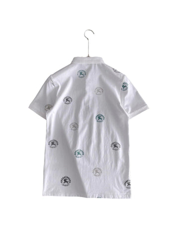 Burberry White T-Shirt With Collar - Banlieue91