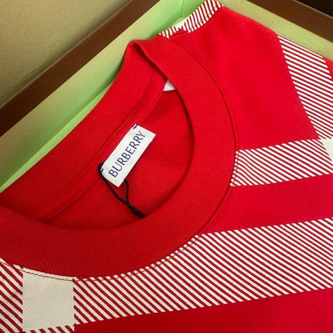 Burberry T-Shirt Without Collar 'Red' - Banlieue91