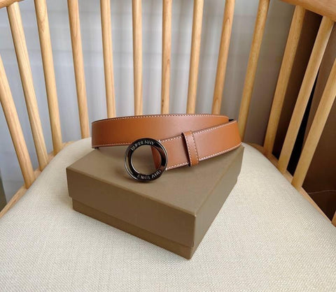 Burberry Leather Vintage Belt 'Brown' - Banlieue91