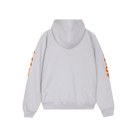 Balenciaga logo-print detail hoodie – White - Banlieue91