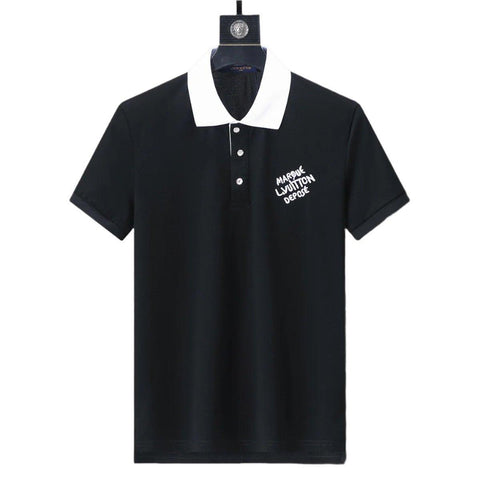 Louis Vuitton White T-Shirt with Collar - Banlieue91