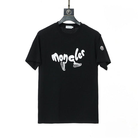 Moncler T-Shirt Without Collar 'Black' - Banlieue91