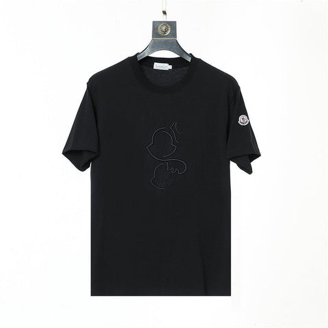 Moncler T-Shirt Without Collar 'Black' - Banlieue91