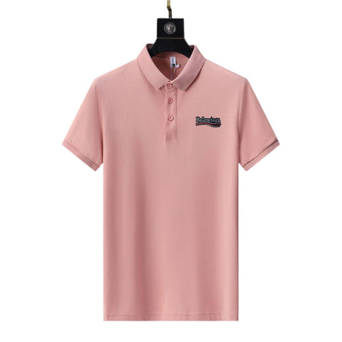 Balenciaga Pink T-Shirt With Collar - Banlieue91