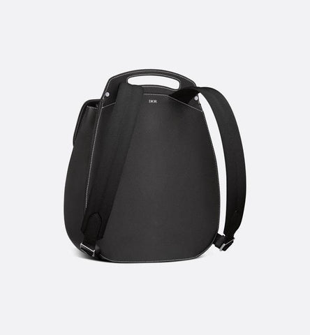 Dior Gallop Sling Bag Black Grained Calfskin - Banlieue91