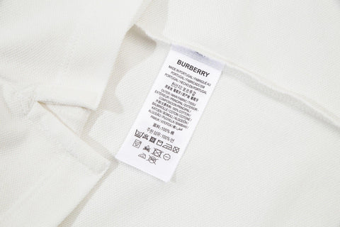 Burberry White T-Shirt With Collar - Banlieue91
