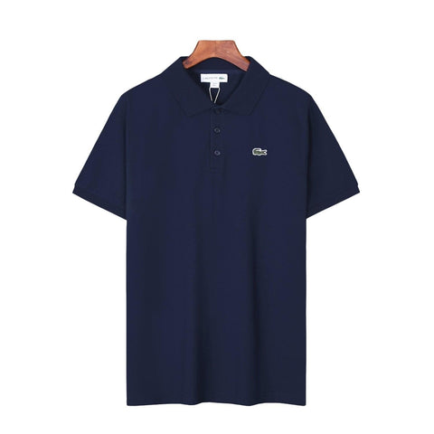 Lacoste Blue T-Shirt with Collar - Banlieue91
