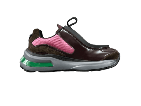 Prada Brushed Leather Bike Fabric Suede Garnet "Peony Pink" - Banlieue91