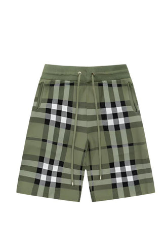 Burberry Men's Striped Cotton Knit Basketball Shorts 'Green' - Banlieue91
