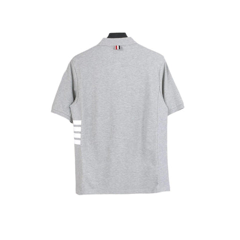 Thom Browne Grey T-Shirt with Collar - Banlieue91