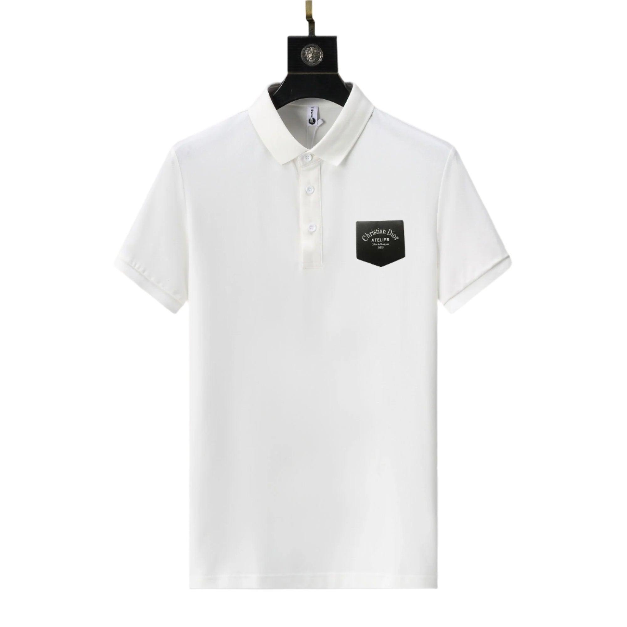 Dior White T-Shirt With Collar - Banlieue91