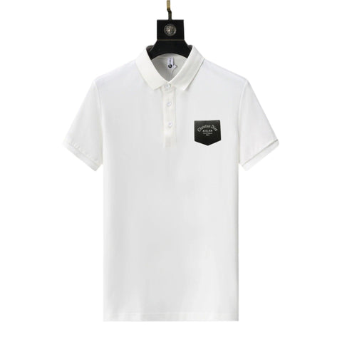 Dior White T-Shirt With Collar - Banlieue91