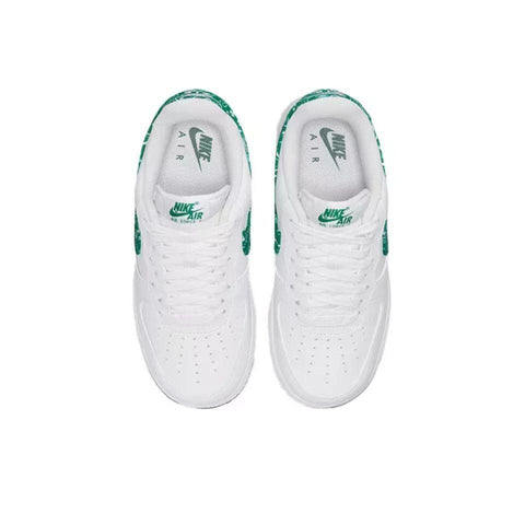 Nike Air Force 1 'Essential White/Green Paisley' - Banlieue91