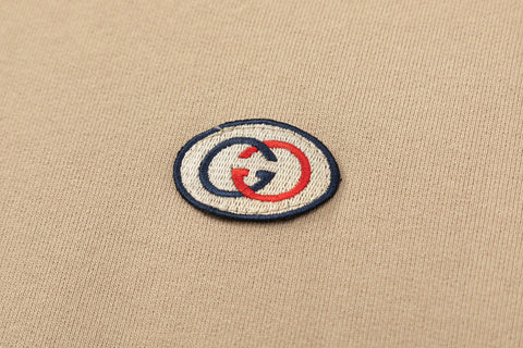 GUCCI Stripe-detail Gg Hoodie In Paste - Banlieue91