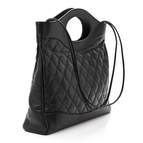 Chanel Shiny Crumpled Calfskin Quilted Mini 31 Shopping Bag - Banlieue91