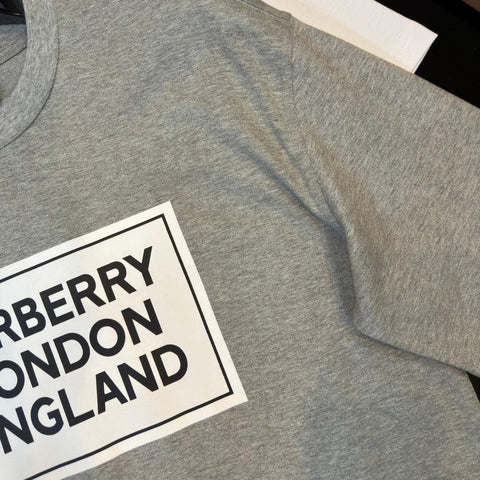Burberry Grey T-Shirt Without Collar - Banlieue91