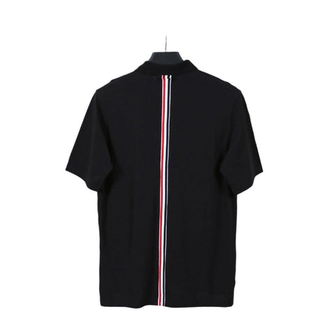 Thom Browne Black T-Shirt with Collar - Banlieue91