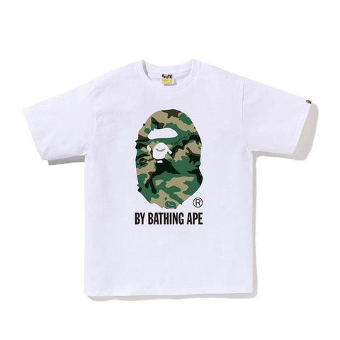Bathing Ape White T-Shirt without Collar - Banlieue91
