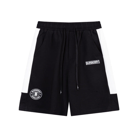 Burberry Men's Striped Cotton Knit Basketball Shorts 'Black/White' - Banlieue91