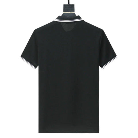 Dolce Gabbana Black T-Shirt With Collar - Banlieue91