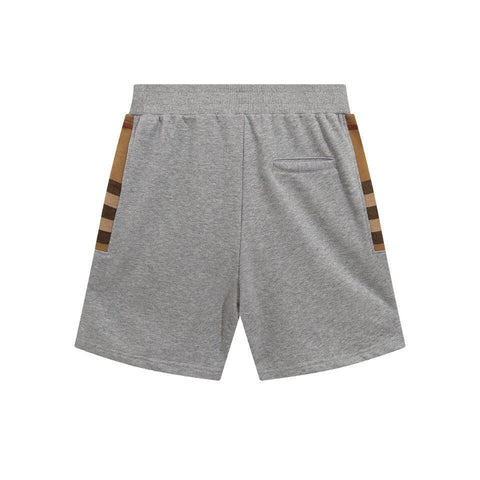Burberry Men's Striped Cotton Knit Basketball Shorts 'Grey' - Banlieue91