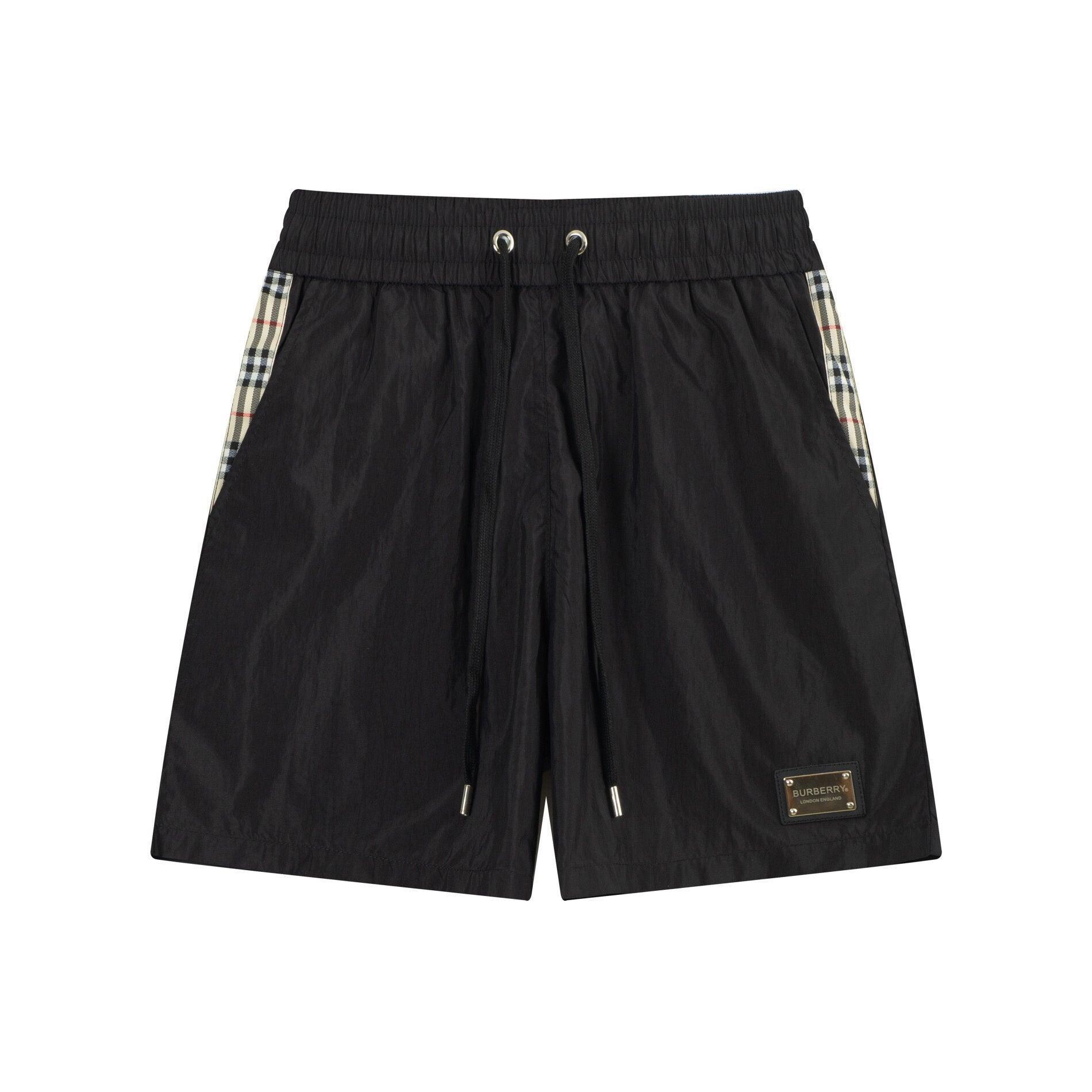 Burberry Men's Striped Cotton Knit Basketball Shorts 'Black' - Banlieue91