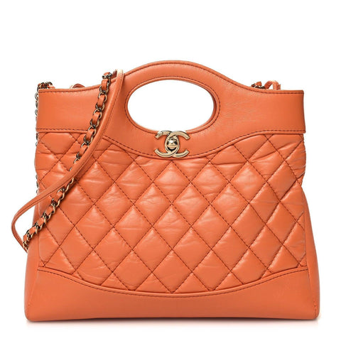 Chanel Shiny Crumpled Calfskin Quilted Mini 31 Shopping Bag - Banlieue91