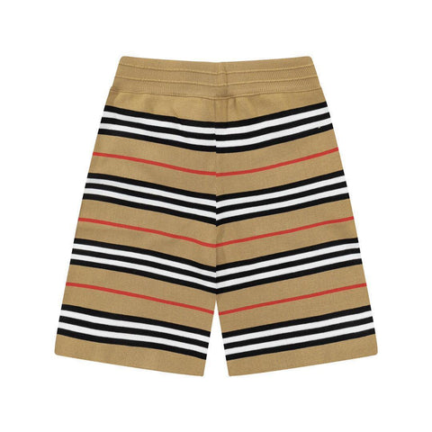 Burberry Men's Striped Cotton Knit Basketball Shorts 'Beige' - Banlieue91
