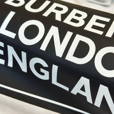 Burberry White T-Shirt Without Collar - Banlieue91