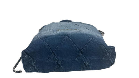 Chanel Denim Quilted Chanel 22 Backpack - Banlieue91