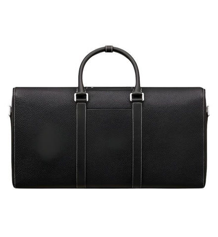 Dior Lingot 50 Duffle Bag In Black Grained Calfskin - Banlieue91
