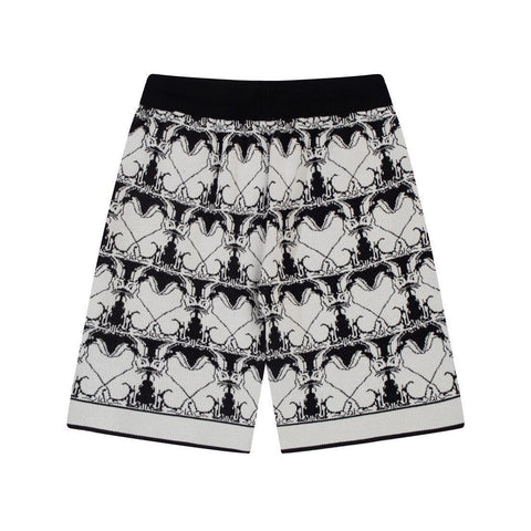 Burberry Men's Striped Cotton Knit Basketball Shorts 'Black/White' - Banlieue91