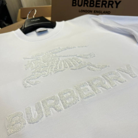 Burberry T-Shirt Without Collar 'White' - Banlieue91