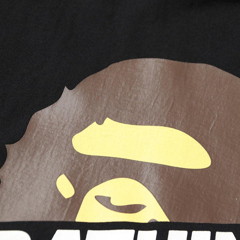 Bathing Ape Black T-Shirt without Collar - Banlieue91