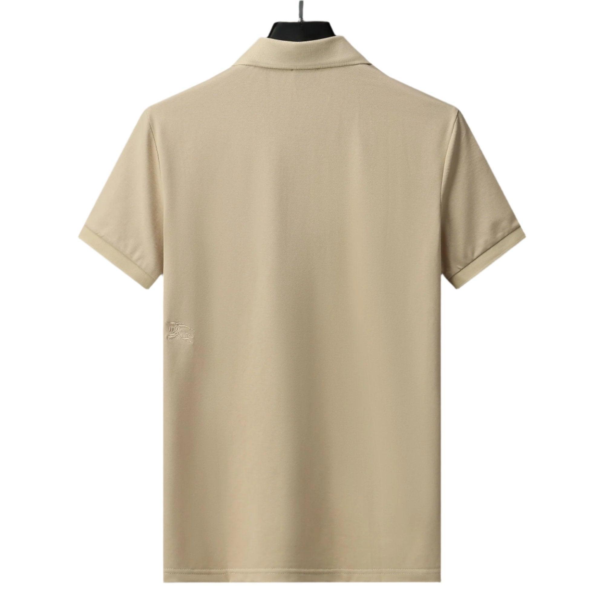 Burberry Light Brown T-Shirt With Collar - Banlieue91