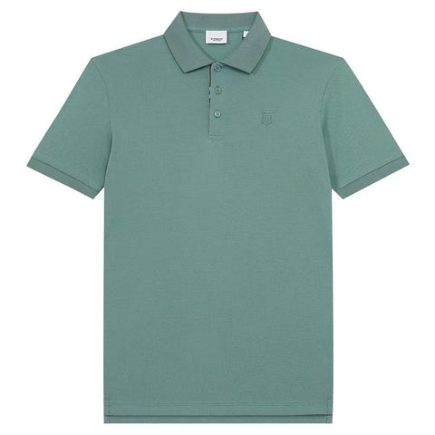 Burberry Light Green T-Shirt With Collar - Banlieue91