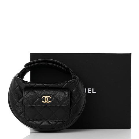 Chanel Caviar Quilted Polly Pocket Pouch Hobo - Banlieue91