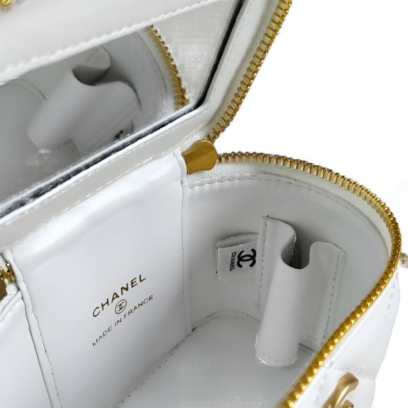 Chanel coco love long vanity case denim Camelia blue SHW - Banlieue91