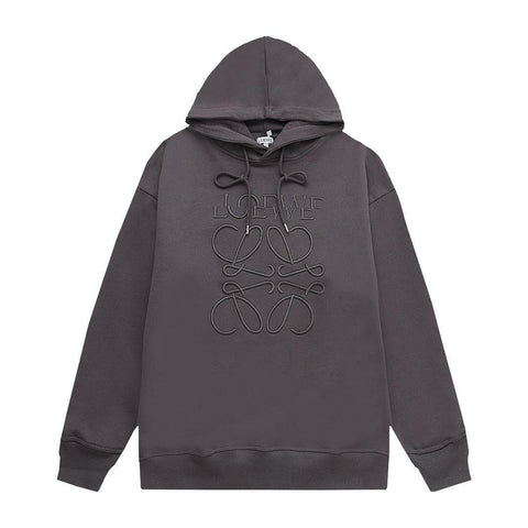 Loewe Relaxed fit hoodie in cotton Dark Grey - Banlieue91