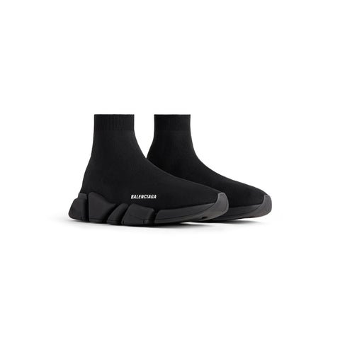 MEN'S SPEED 2.0 RECYCLED KNIT SNEAKER IN BLACK - SpinServe